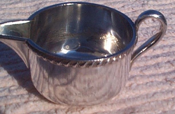 1940s US Navy Wardroom Officers Mess Personal Creamer with Fouled Anchor and USN backstamp