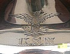 us navy captains mess silverplated oil vinegar salt pepper cruet server