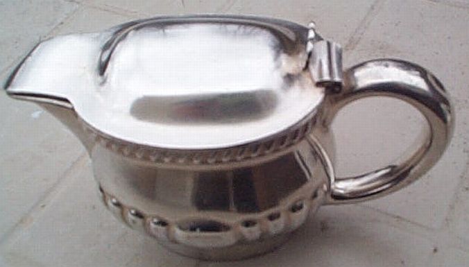 us navy officers mess silverplated lidded table creamer