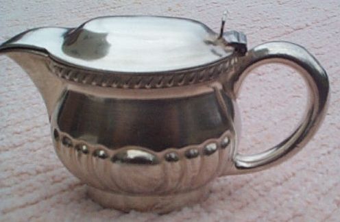 us navy officers mess silverplated lidded table creamer