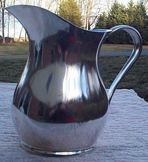 us navy officers mess silverplated table pitcher 64oz reed and barton 1942