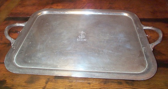 Early 1900's to 1940's Mustard Pot, Jam or Jelly Pot with Fouled Anchor and USN topmark insignia