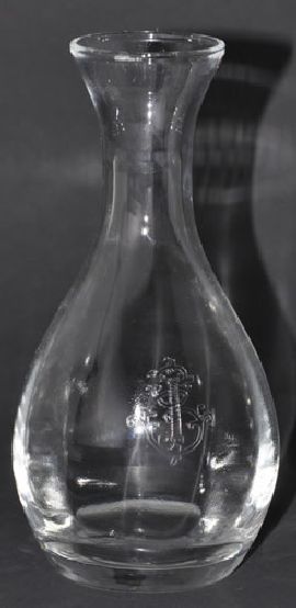 Italian Navy Personal Crystal Wine Carafe with Sylized Fouled Anchor