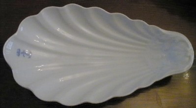 royal italian navy large oblong serving dish in scallop shell design 