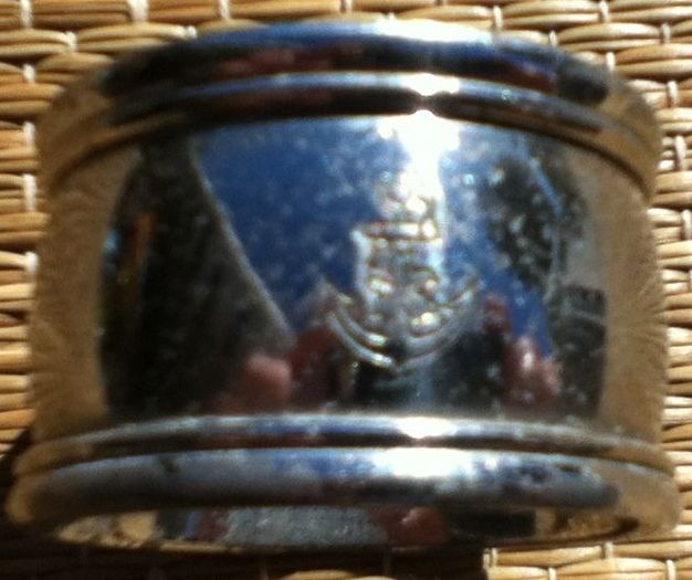 imperial japanese navy silverplate napkin ring