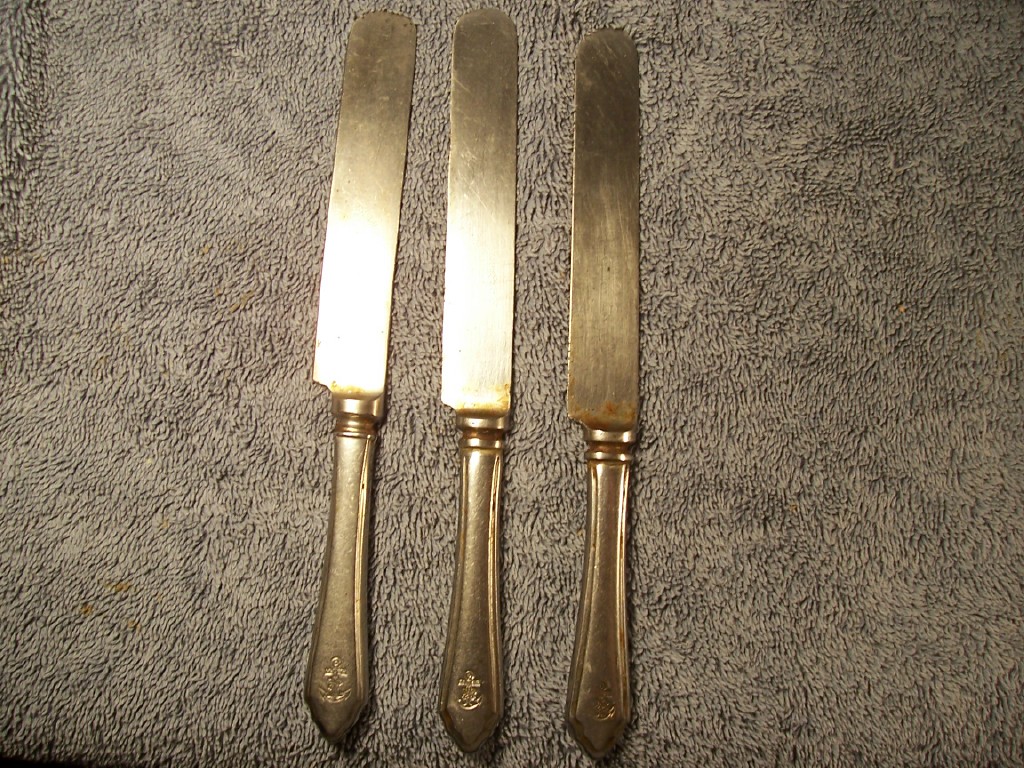 imperial japanese navy silverplate and stainless knife