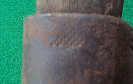 revolutionary war pole ax marching man with drum