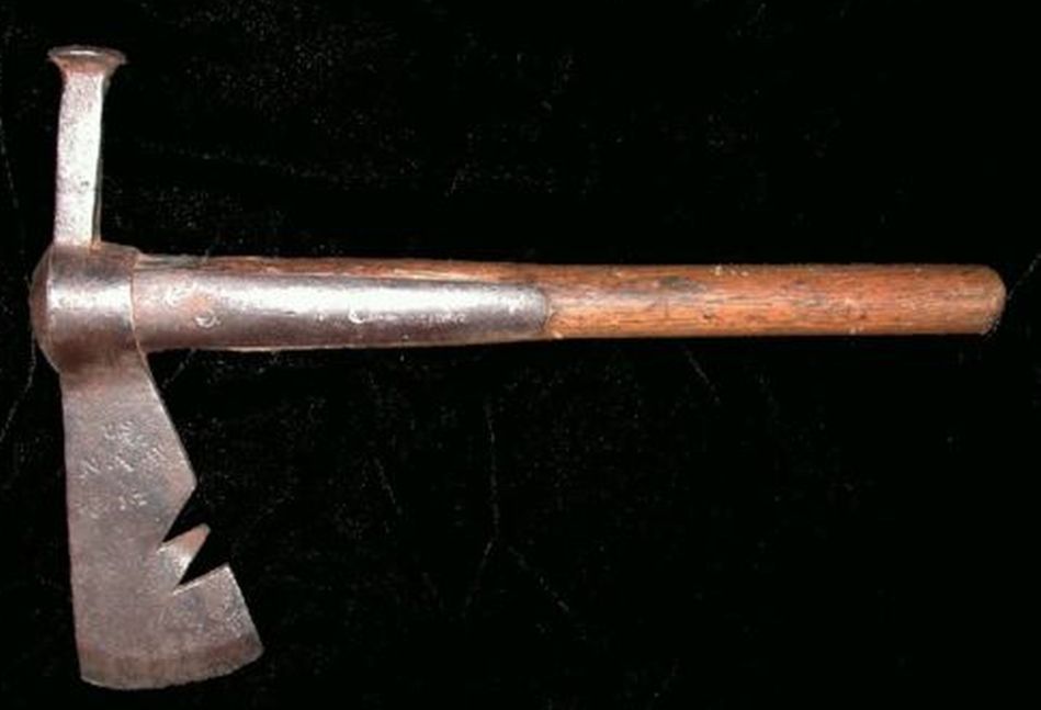 American Type III Naval Boarding Ax with Modified Peened Spike