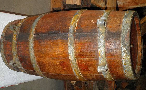 wooden water casks or water kegs