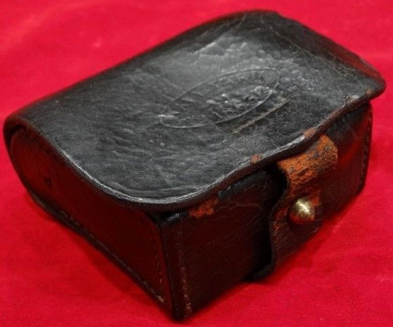 ca 1863 US Navy Leather Fuse Pouch