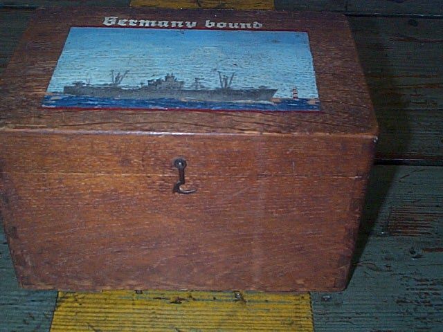 us navy merchant marine liberty ship ditty box
