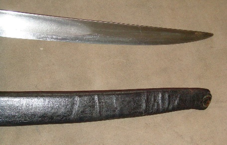 m1860 naval cutlass and scabbard reverse