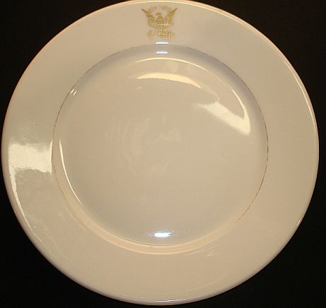 Navy Seal used on a Dinner Plate dated 1908
