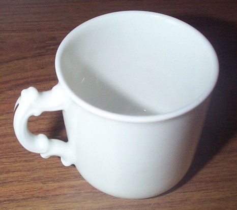 side view showing handle of Demitasse Cup dated 1894