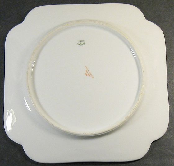 candy dish receiving plate dated 1896
