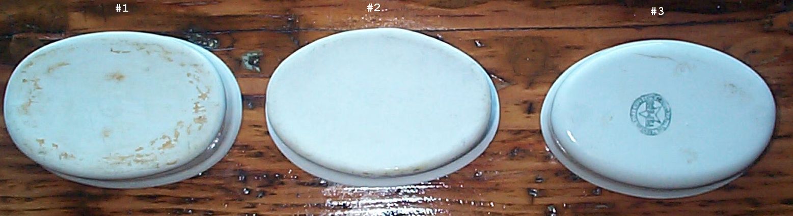 navy soap dishes stamped USN, $125.