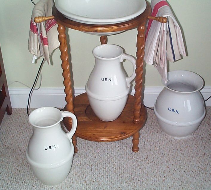 us navy enlisted porcelain floor mounted fresh water pitcher