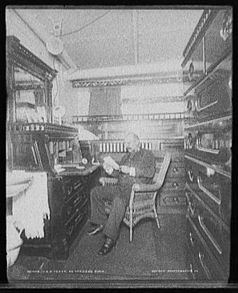 Captains Cabin, Mess or Wardroom USS Texas ca 1900