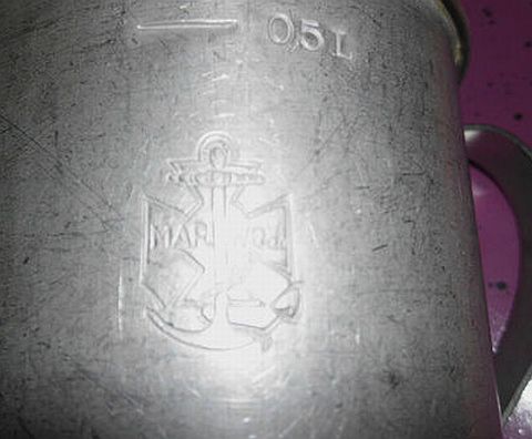 polish navy anchor with mar woj insignia and dated 1935