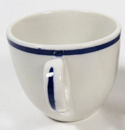 WWII US Navy Vice Admiral 3 Star demitasse cup