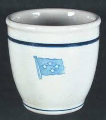 wwii us navy fleet admiral, 4 stars watchstanding mug or egg cup