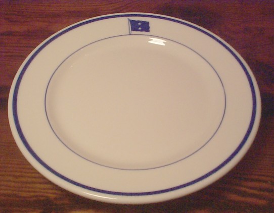 WWII US Navy Rear Admiral 2 Star salad plate, bread plate or butter plate