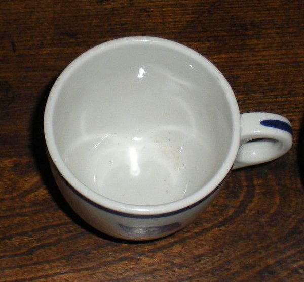 WWII US Navy Rear Admiral 2 Star demitasse coffee cup