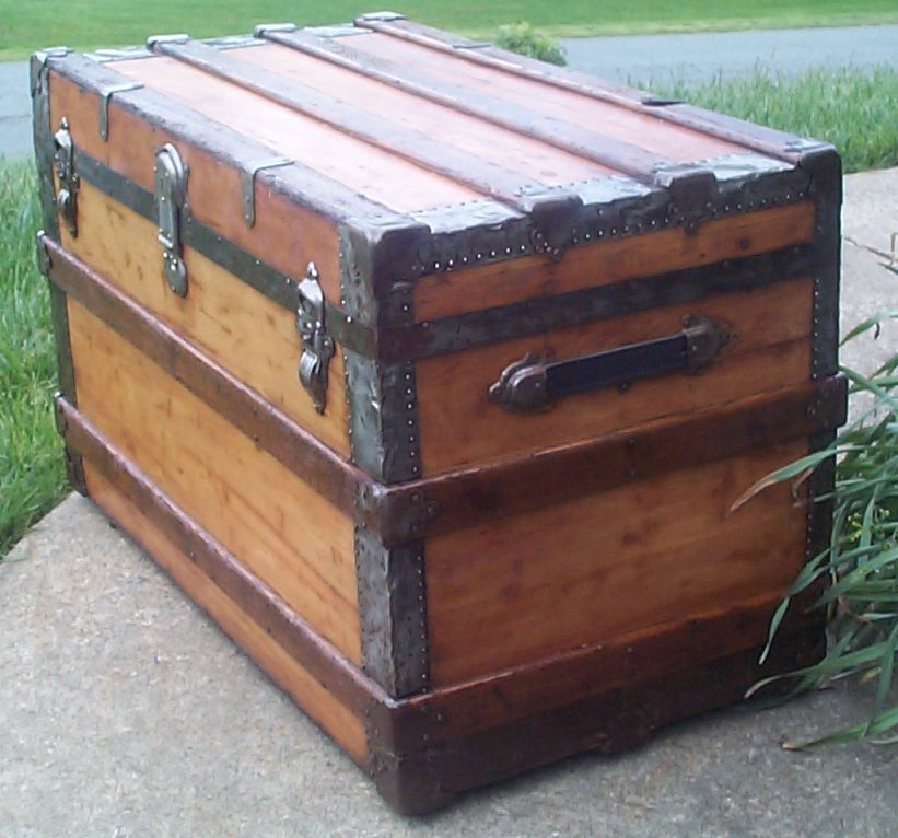 643 Restored Antique Trunks For Sale flat Top Available 540 659 6209