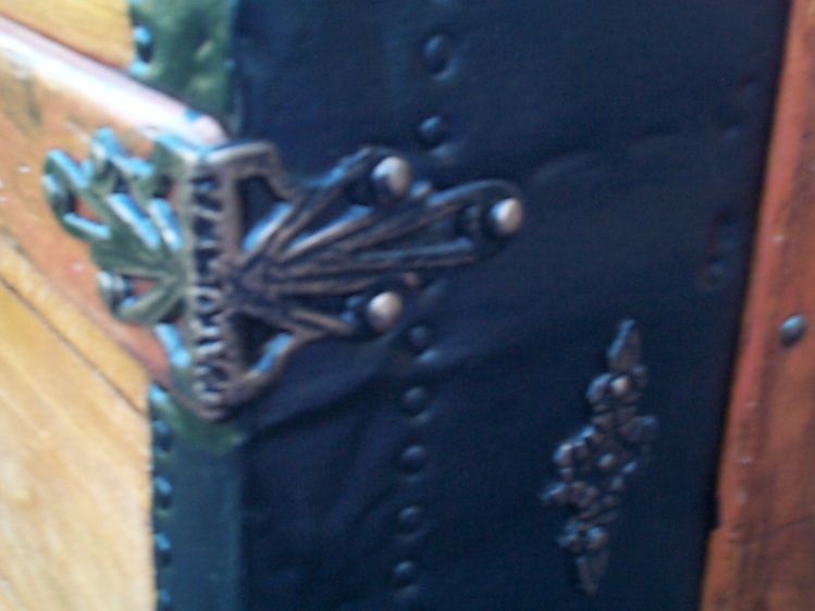 restored victorian dome top humpback antique trunk for sale 648