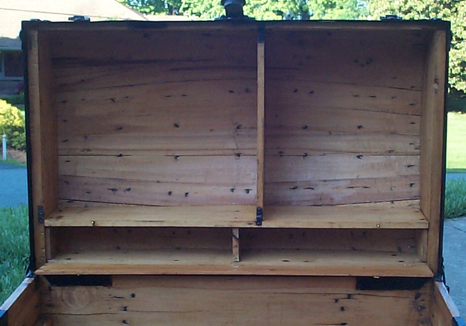 restored victorian dome top humpback antique trunk for sale 648