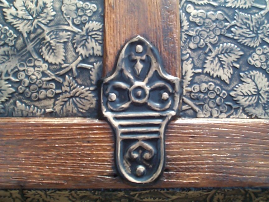 restored victorian dome top humpback antique trunk for sale 654