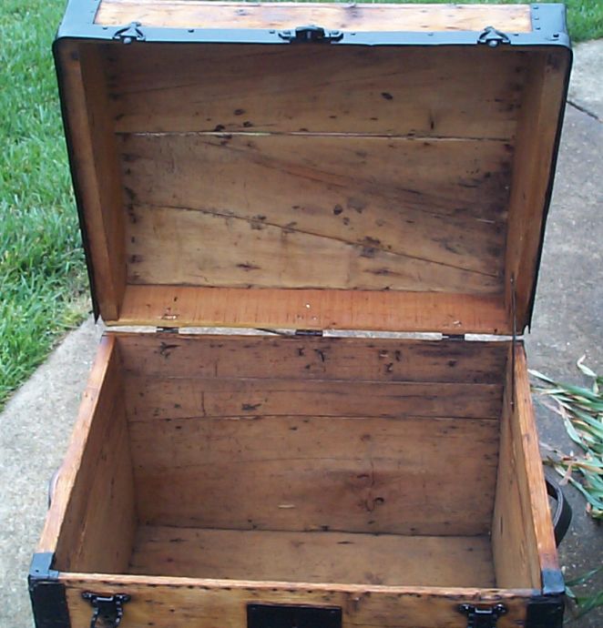 restored victorian dome trunk for sale 656