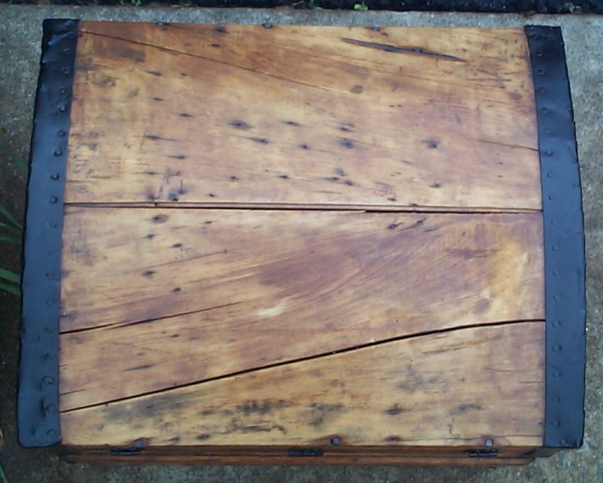 restored victorian dome trunk for sale 656