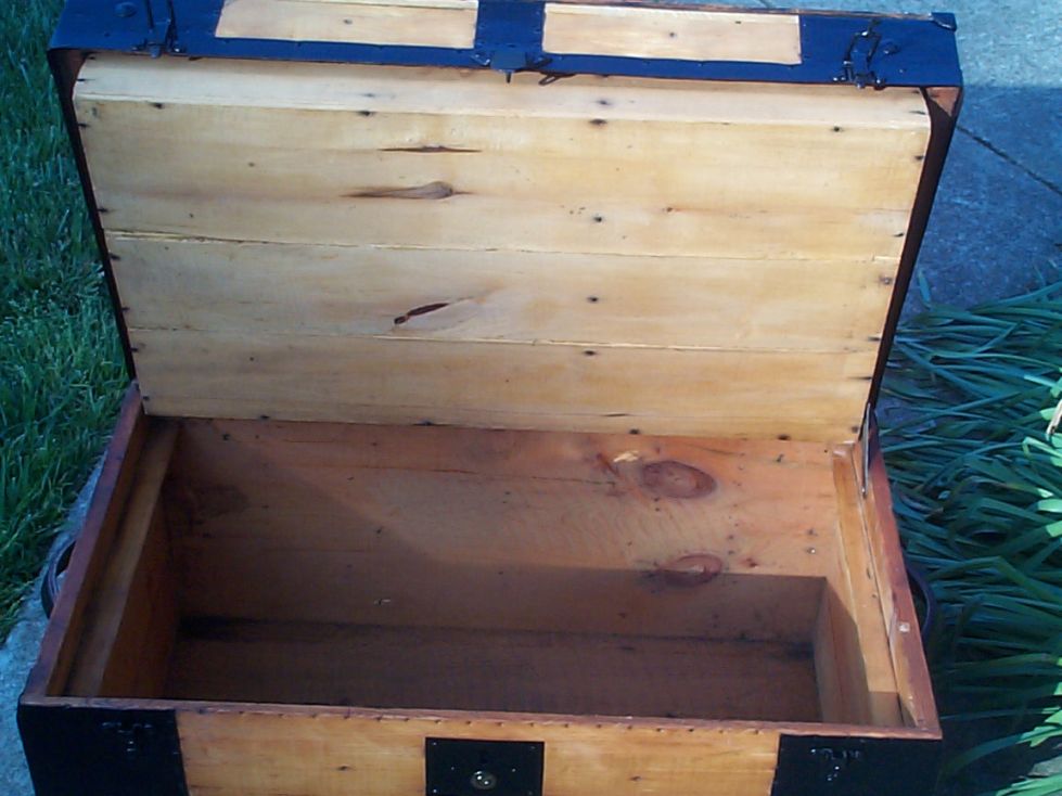 restored victorian dome top trunk for sale 662