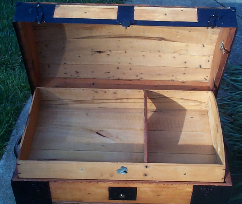 restored victorian dome top trunk for sale 662