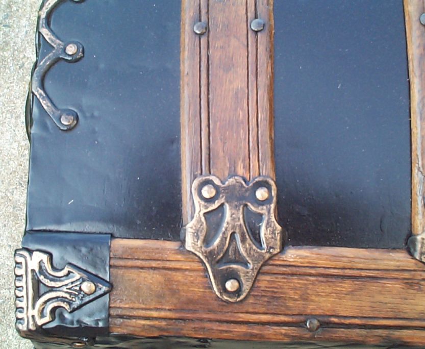 restored victorian dome top trunk for sale 663