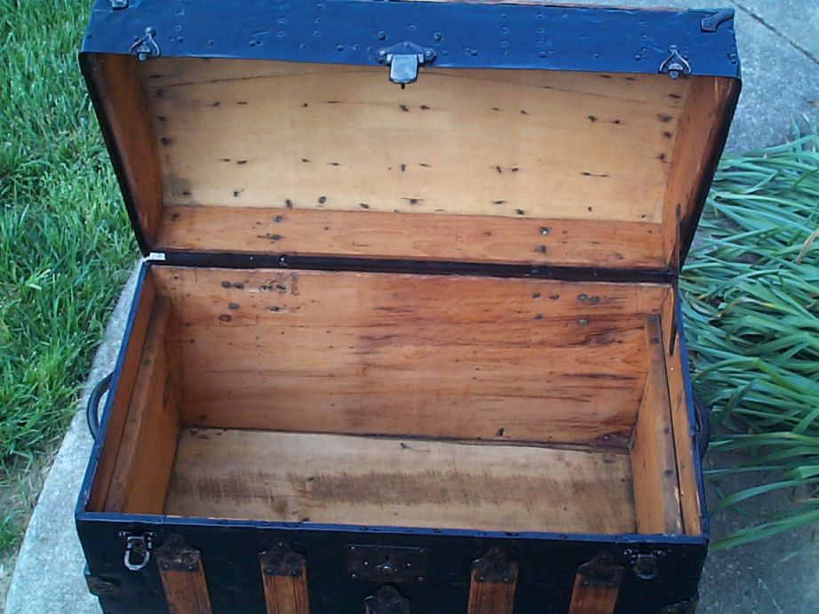 restored victorian dome top trunk for sale 663
