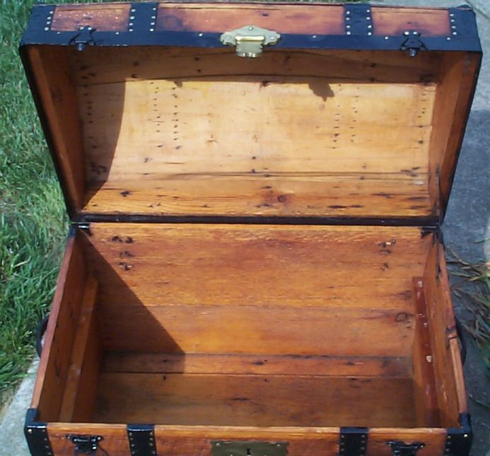 restored victorian dome top trunk for sale 665