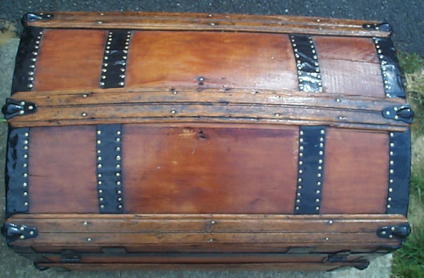 restored victorian dome top trunk for sale 665