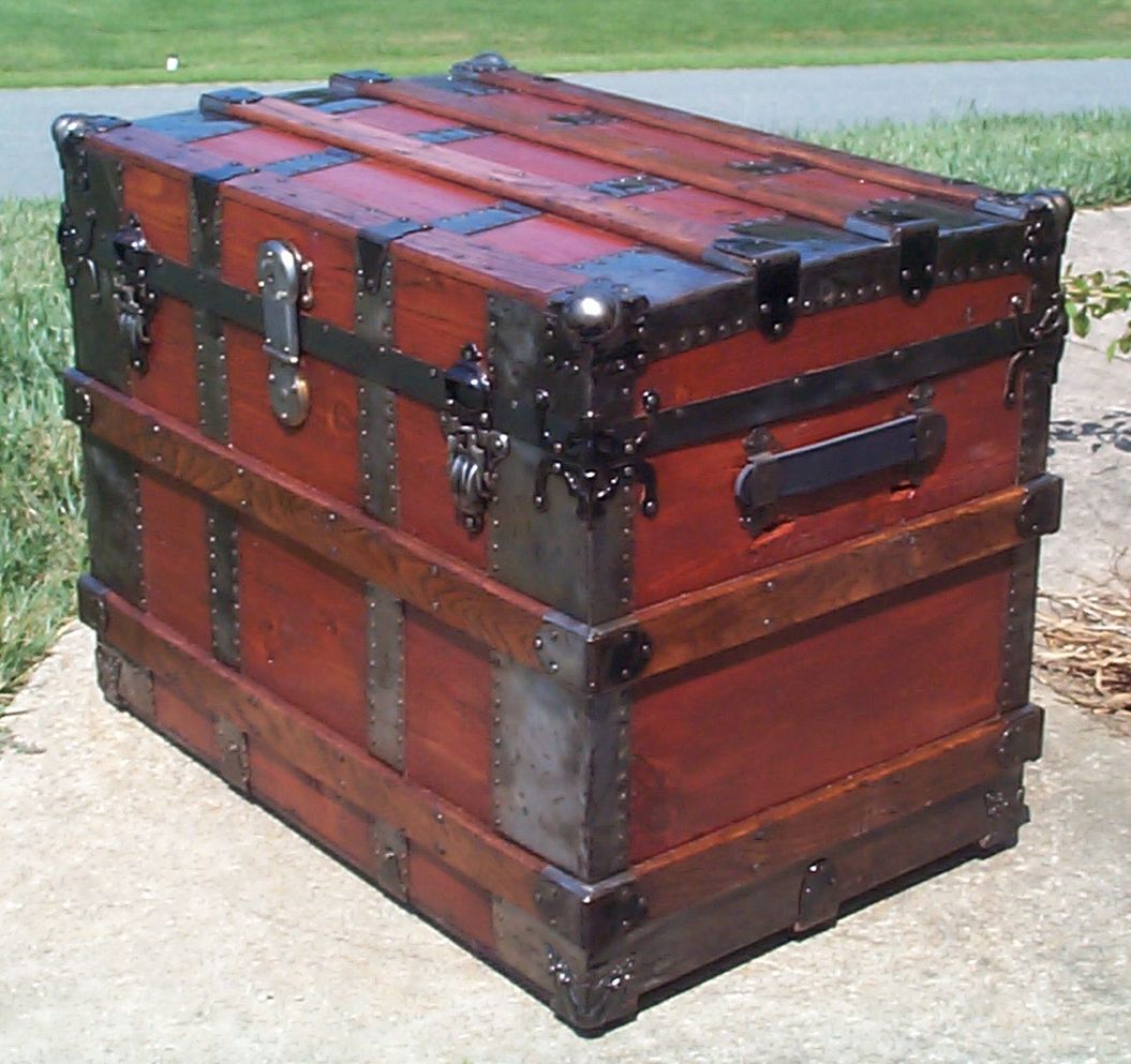 restored victorian all wood flat top tunk for sale 687