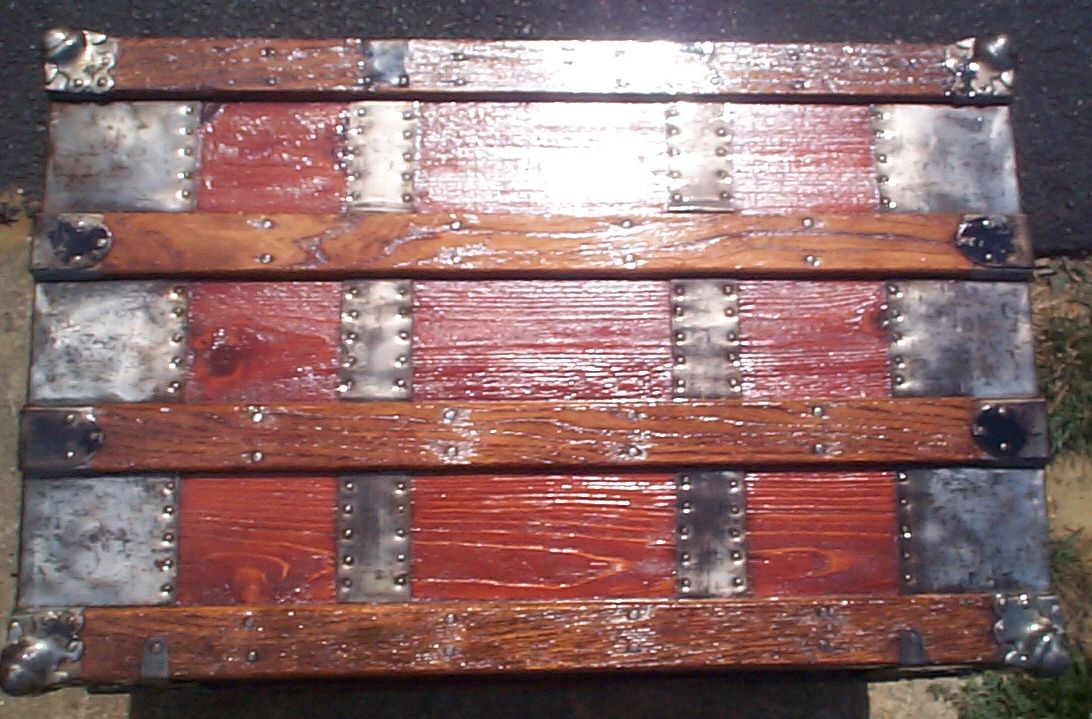 restored victorian all wood flat top tunk for sale 687