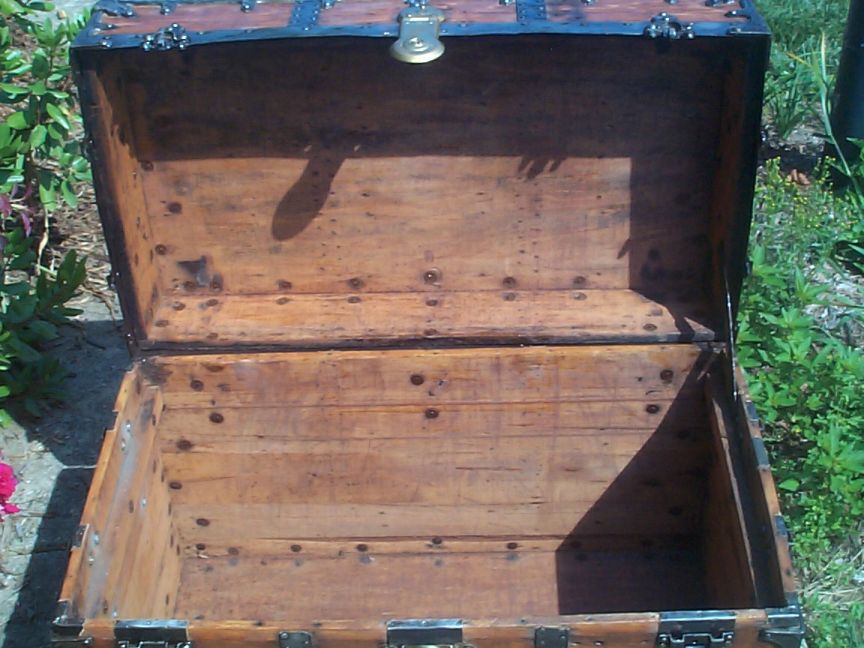 restored victorian all wood flat top tunk for sale 691