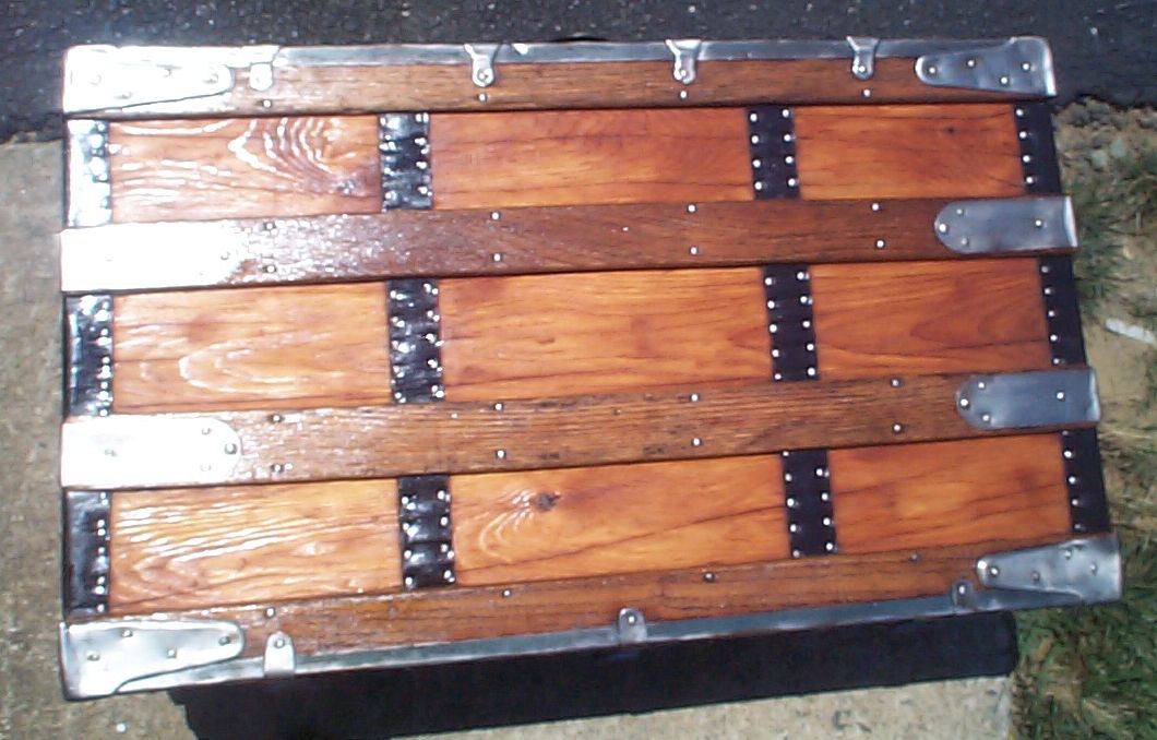 restored victorian all wood flat top tunk for sale 692