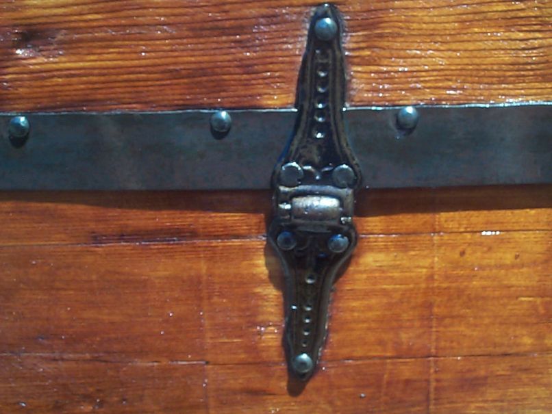 restored victorian all wood roll top trunk for sale 701