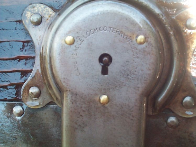 restored victorian all wood roll top antique trunk for sale 717