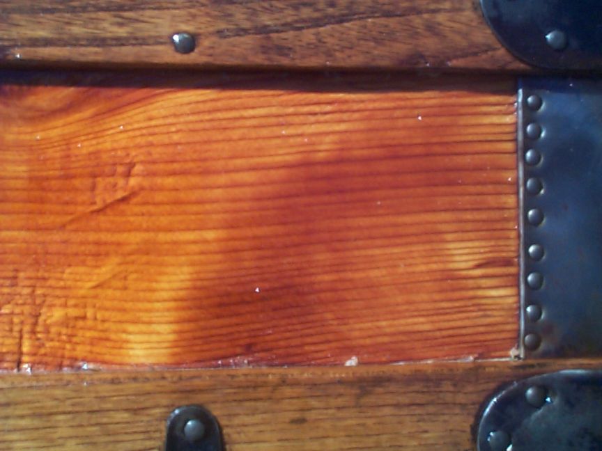 restored victorian all wood roll top antique trunk for sale 718