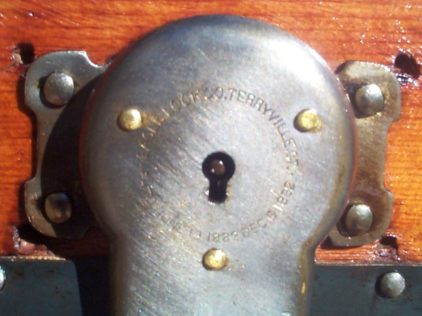 restored victorian all wood roll top antique trunk for sale 718