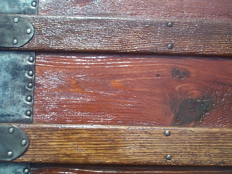 restored victorian all wood flat top antique trunks for sale 719