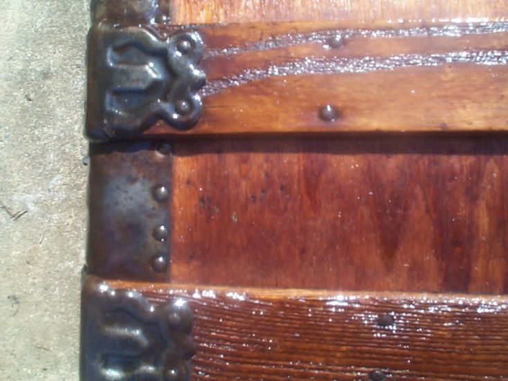 restored victorian all wood dome top antique trunks for sale 722