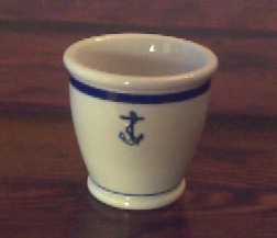 usn navy egg cup, single ended anchor